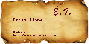 Énisz Ilona névjegykártya