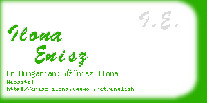 ilona enisz business card